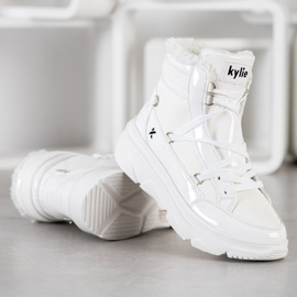 Kylie Tramperos de moda blanco 4