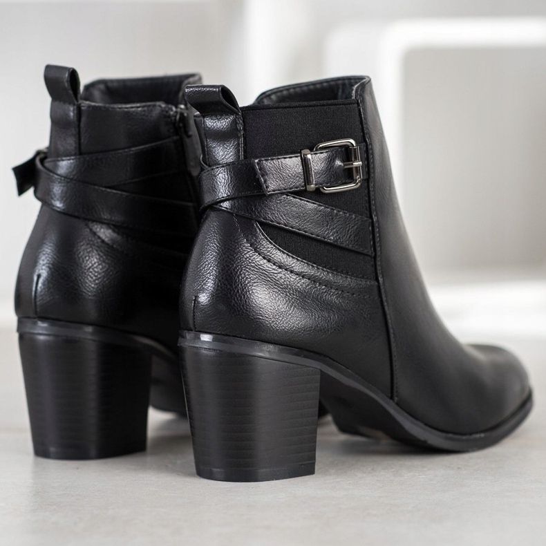 Ideal Shoes Botas negras casuales negro 1