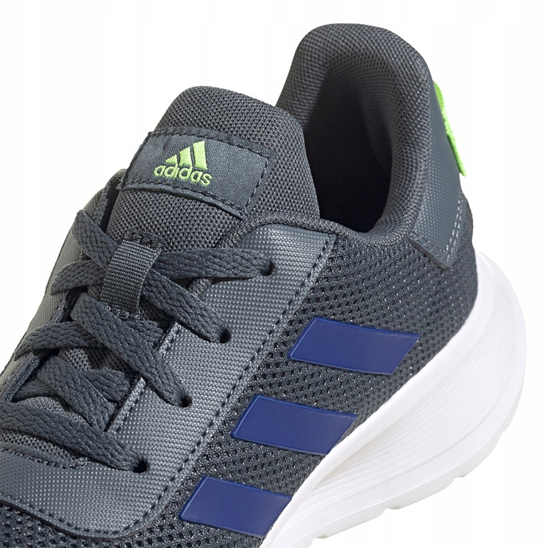 Zapatillas adidas Tensaur Run K grises FV9444 para niños azul verde 2