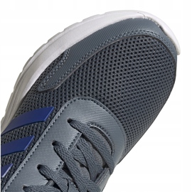 Zapatillas adidas Tensaur Run K grises FV9444 para niños azul verde 3