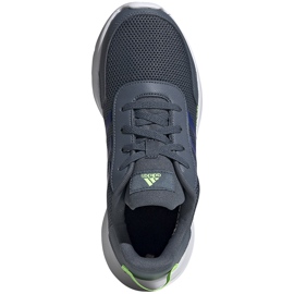 Zapatillas adidas Tensaur Run K grises FV9444 para niños azul verde 1