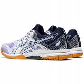 Zapatillas de voleibol Asics Gel Rocket 9 blanco-violeta para mujer 1072A034 103 3