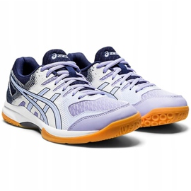 Zapatillas de voleibol Asics Gel Rocket 9 blanco-violeta para mujer 1072A034 103 2