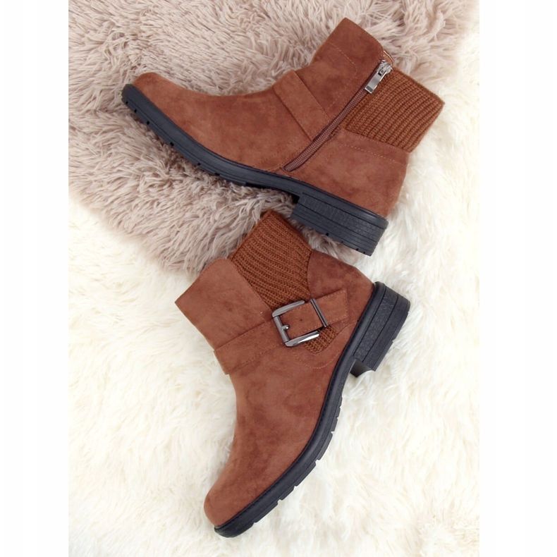 Brown Botas marrones de mujer E2210 Camel marrón 1 Brown Botas marrones de mujer E2210 Camel marrón 1