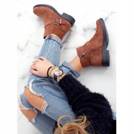 Brown Botas marrones de mujer E2210 Camel marrón 3