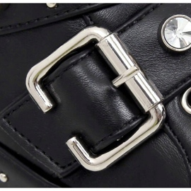 Botas militares con tachuelas negras NS176P Black negro 1