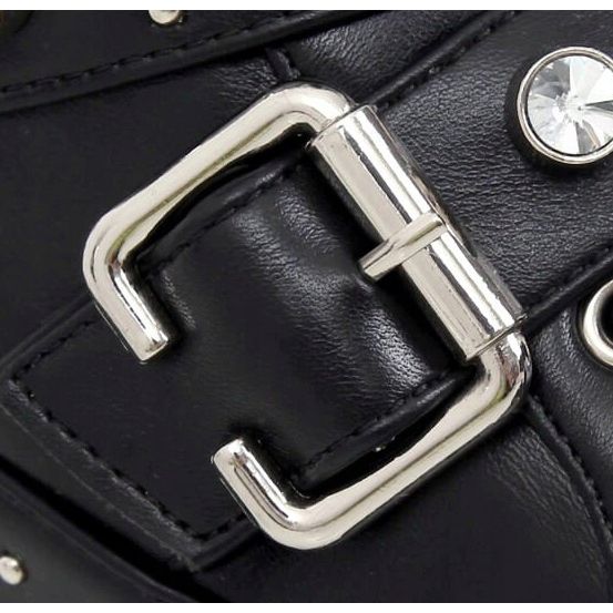 Botas militares con tachuelas negras NS176P Black negro 1