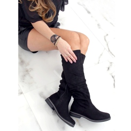 Botas de ante negro 1268J16 Black 4