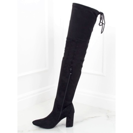 Botas negras de tacón LH57-1 Black negro 3