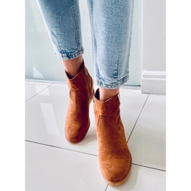 BM Botas sobre una cuña oculta camel ZT1013 Camel marrón 1