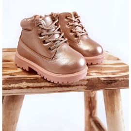 FRROCK Botas Trappers Infantiles Dorado Rosa Dexter rosado 1