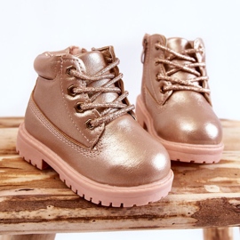 FRROCK Botas Trappers Infantiles Dorado Rosa Dexter rosado 4
