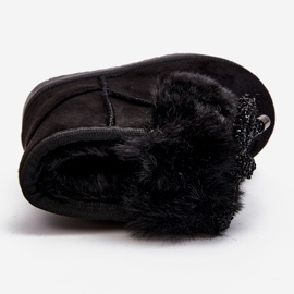 Botas de nieve para niños negras con piel de ante Amelia negro 5