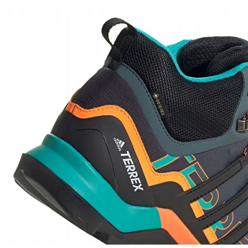 Zapatillas Adidas Terrex Swift R2 Mid Gtx M FV6840 negro naranja gris verde 2