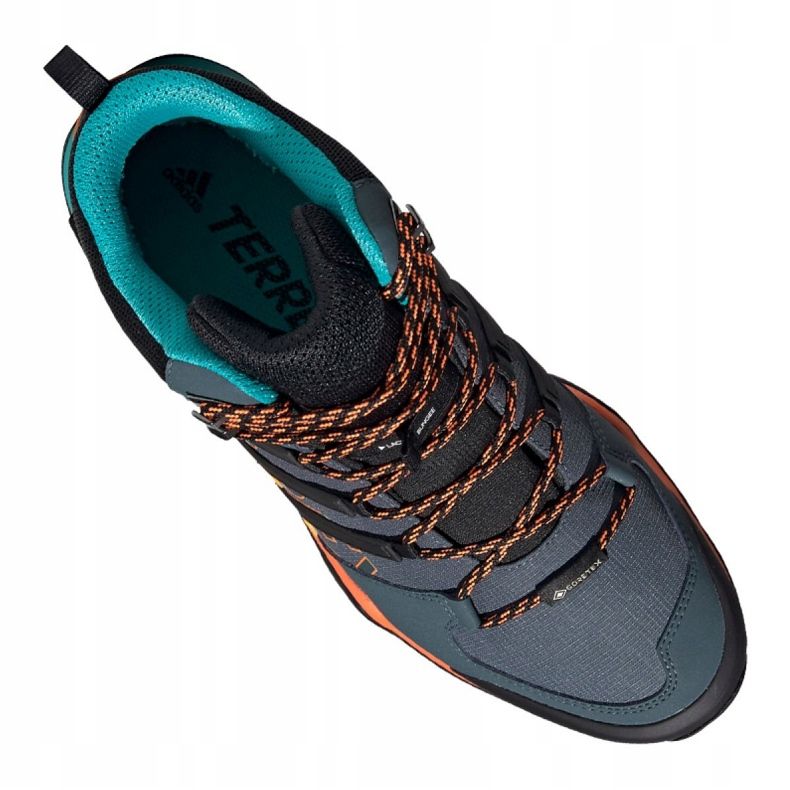 Zapatillas Adidas Terrex Swift R2 Mid Gtx M FV6840 negro naranja gris verde 3