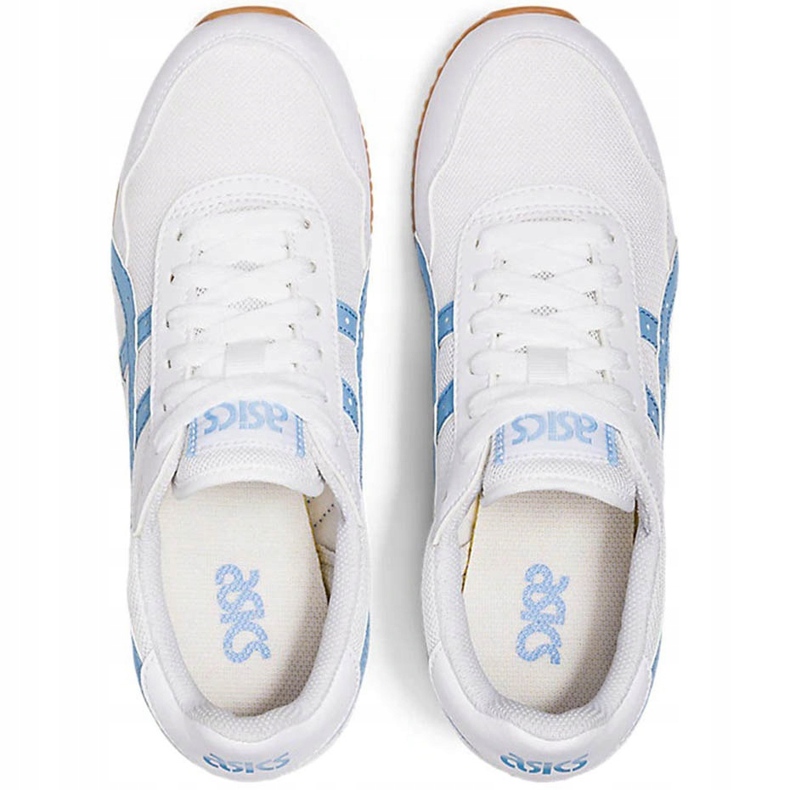 Zapatillas de mujer Asics Tiger Runner blancas y azules 1192A160 102 blanco 1