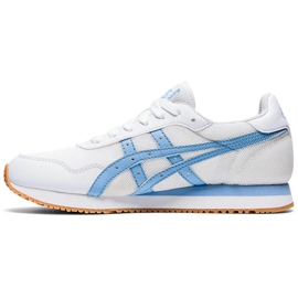 Zapatillas de mujer Asics Tiger Runner blancas y azules 1192A160 102 blanco 2