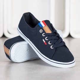 SHELOVET Zapatillas azul marino 2