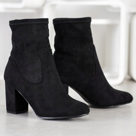 SDS Botas sin cordones de moda negro 3