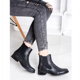Super Mode Botas Chelsea clásicas negro 1