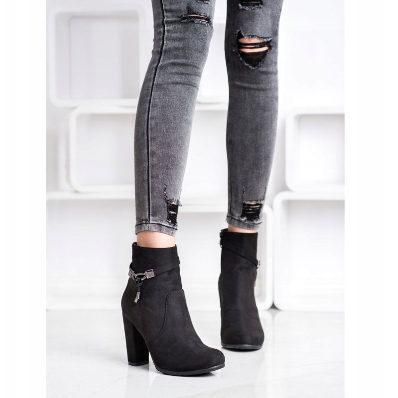 Abloom Botas de gamuza elegantes negro 1 Abloom Botas de gamuza elegantes negro 1