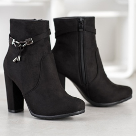 Abloom Botas de gamuza elegantes negro 3