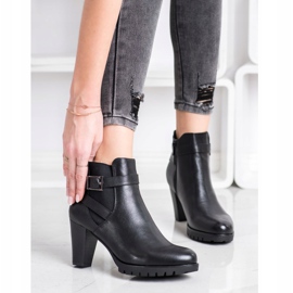 Flyfor Botas negras en tacones altos negro 4