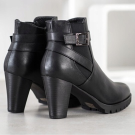 Flyfor Botas negras en tacones altos negro 2