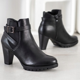 Flyfor Botas negras en tacones altos negro 3