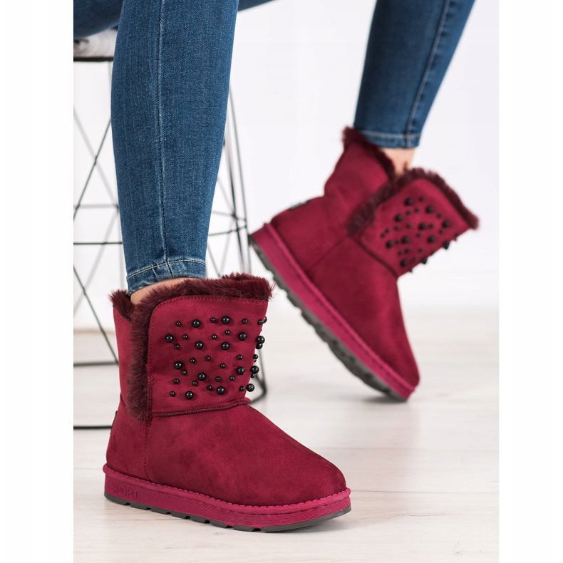 Bona Mukluki con cuentas rojo 2