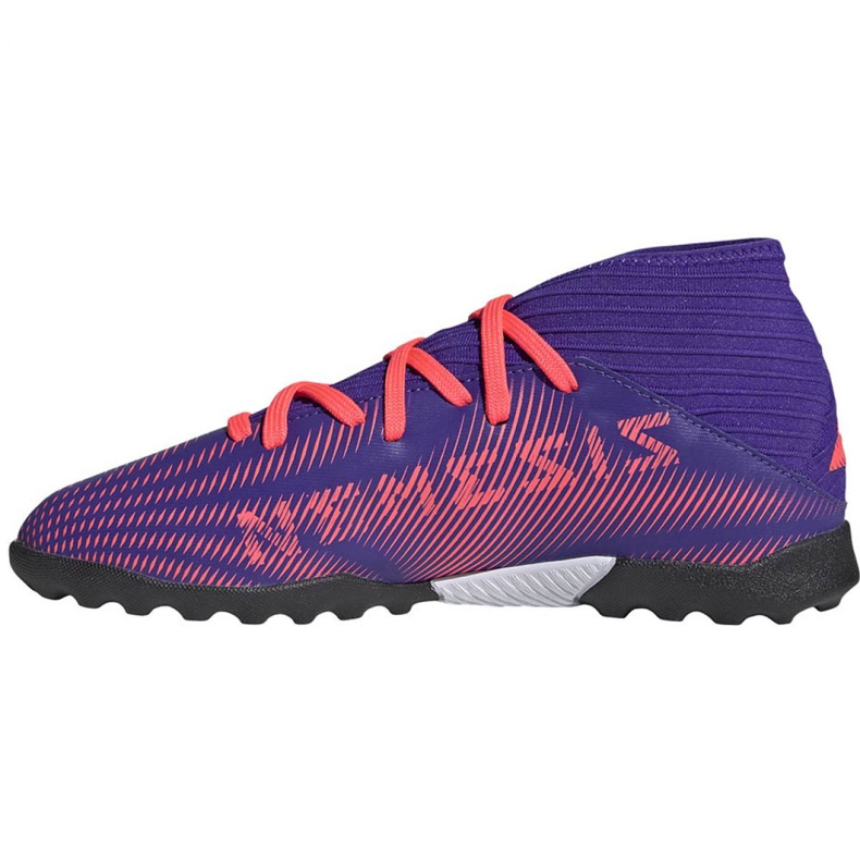 Botas de fútbol adidas Nemeziz.3 Tf Jr EH0576 naranja, morado, rosa violeta 2