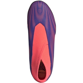 Botas de fútbol adidas Nemeziz.3 Ll Tf Jr EH0584 naranja, morado, rosa violeta 1
