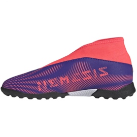 Botas de fútbol adidas Nemeziz.3 Ll Tf Jr EH0584 naranja, morado, rosa violeta 2