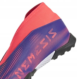 Botas de fútbol adidas Nemeziz.3 Ll Tf Jr EH0584 naranja, morado, rosa violeta 4