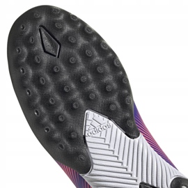 Botas de fútbol adidas Nemeziz.3 Ll Tf Jr EH0584 naranja, morado, rosa violeta 5