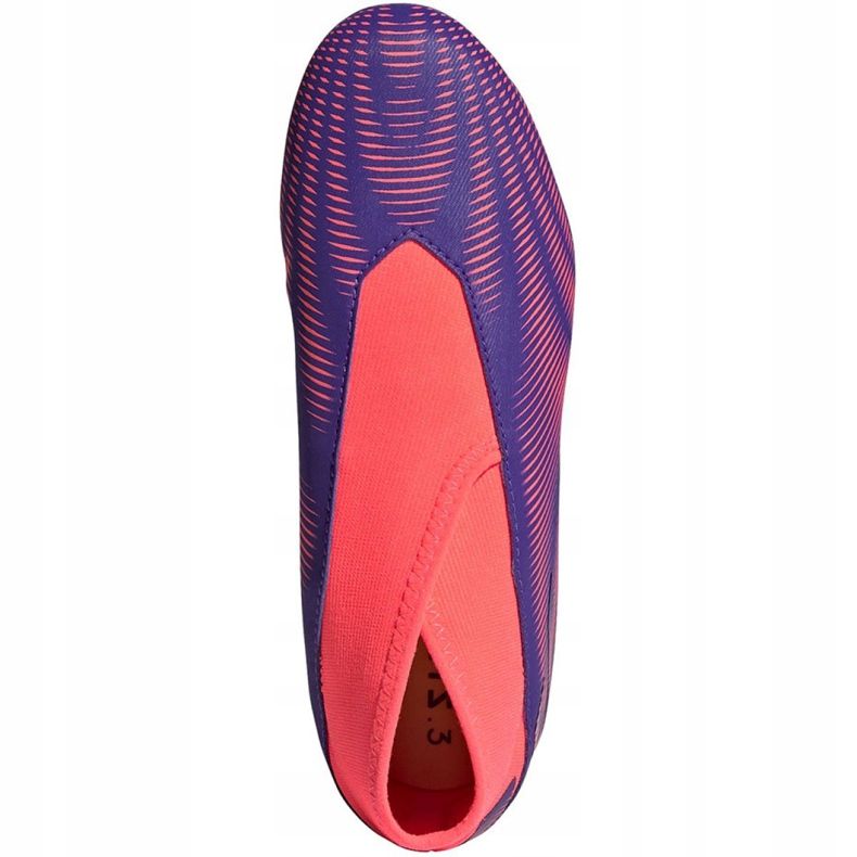 Botas de fútbol adidas Nemeziz.3 Ll Fg Jr EH0583 naranja, púrpura, rosa púrpura 1
