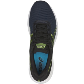 Zapatillas de running de hombre Asics Gel Phoenix 9 T822N 400 negro azul marino amarillo 1