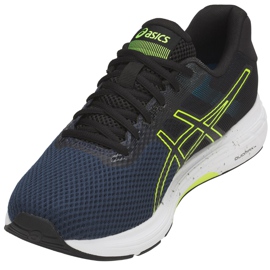 Zapatillas de running de hombre Asics Gel Phoenix 9 T822N 400 negro azul marino amarillo 3
