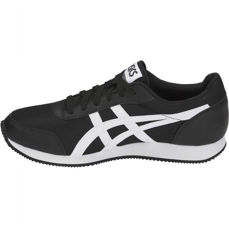 Zapatillas de hombre Asics Curreo Ii en blanco y negro 1191A157 002 1