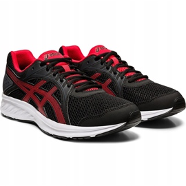 Zapatillas Asics Jolt 2 negras y rojas para hombre 1011A167 005 negro 4