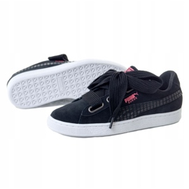 Puma Suede Heart Street 2 W 366780 01 negro rosa 1