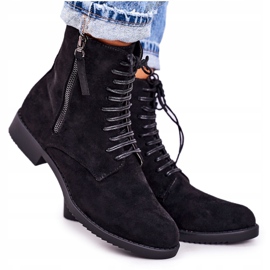 PJ1 Botas clásicas de gamuza cálida para mujer Black Simplicity negro 4