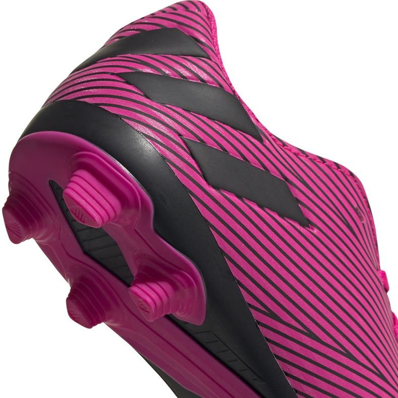 Adidas Nemeziz 19.4 FxG Junior zapatos de fútbol rosas F99949 3