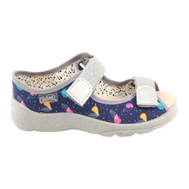 Calzado infantil befado 869X144 azul marino rosado gris 5