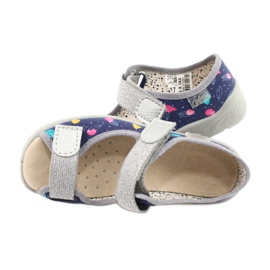Calzado infantil befado 869X144 azul marino rosado gris 9