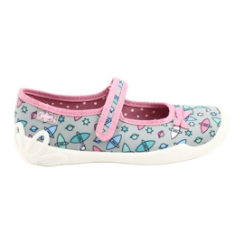 Calzado infantil befado 114Y409 azul rosado gris 3