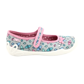 Calzado infantil befado 114Y409 azul rosado gris 1