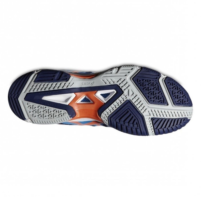 Zapatillas de voleibol Asics Gel-Beyond 4 Mt B403N-4130 púrpura, azul, naranja, gris/plata azul 1