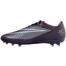 Botas de fútbol Nike Hypervenom Phelon Fg 599730-016 morado, negro negro 3