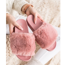 Bona Chanclas de moda con piel rosa 2